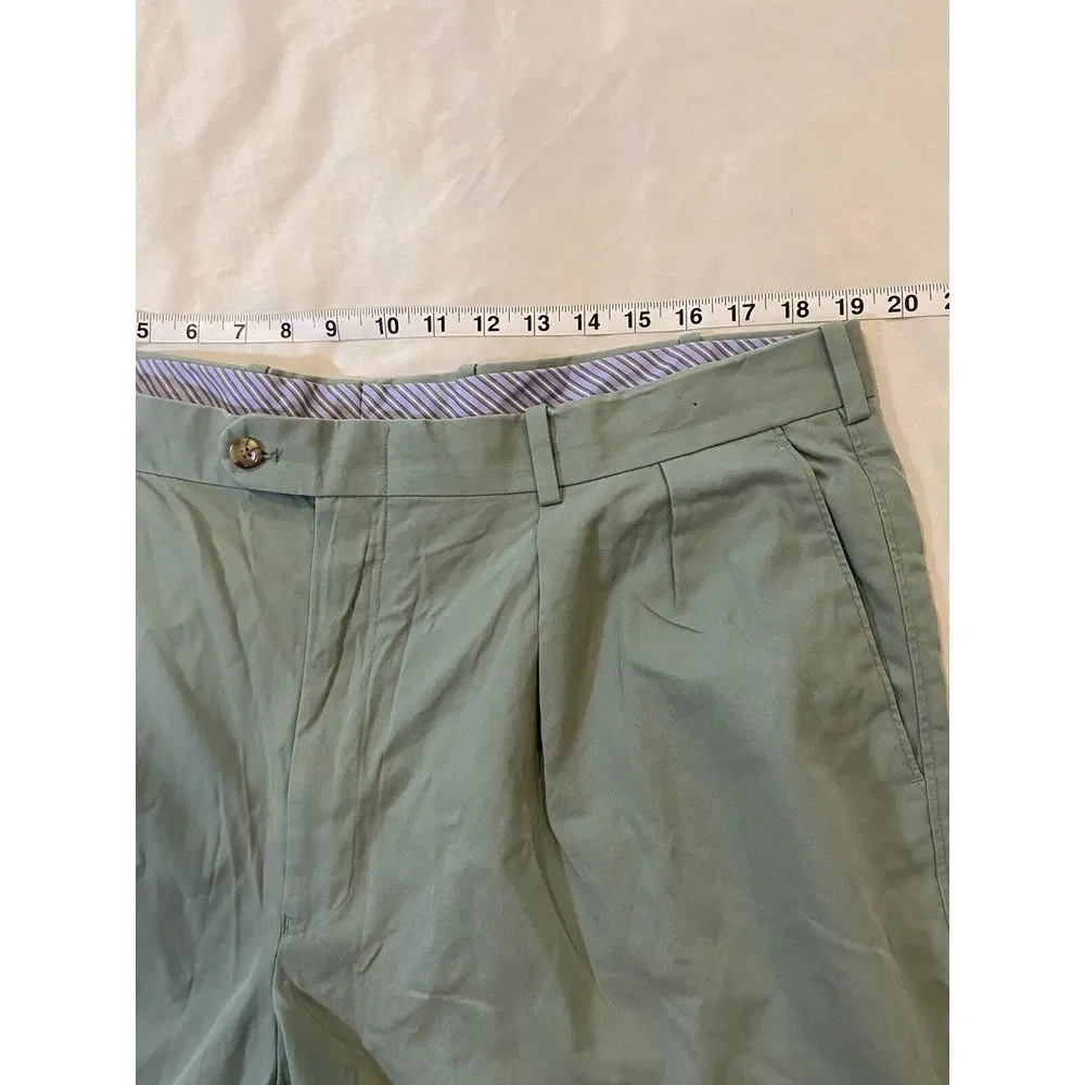 Peter Millar Shorts Mens‎ 40 Green Pleated Chino 9